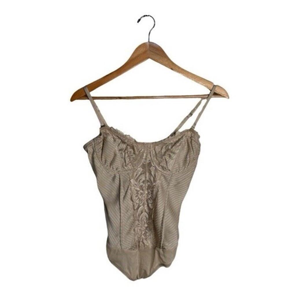 Free People Bodysuit Intimately Corset Size Small Night Rhythm Nude Nylon
